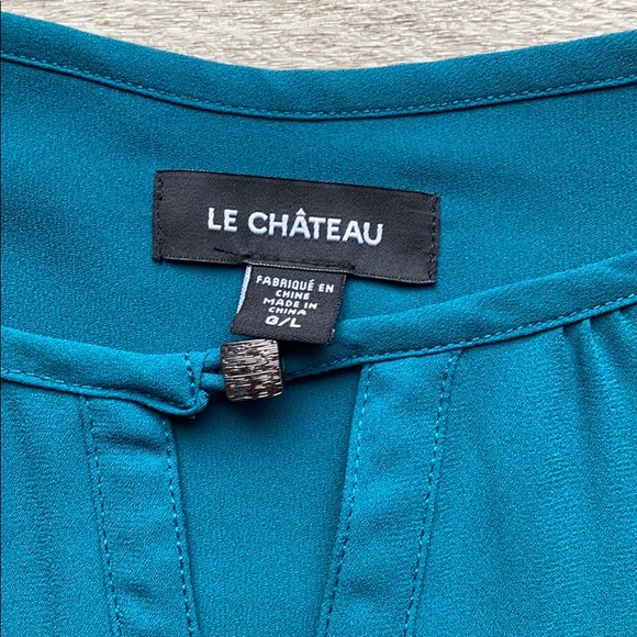 Le château dark green blouse. Size L - Picture 2 of 4